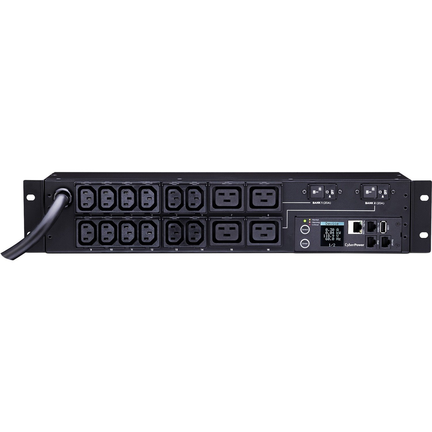 CyberPower PDU31008 Single Phase 200 - 240 VAC 30A Monitored PDU