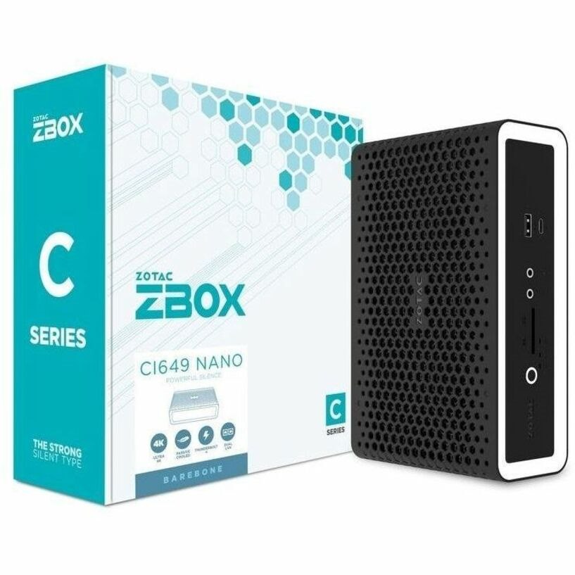 Zotac ZBOX nano ZBOX-CI649NANO-BE Barebone System - Mini PC - Intel Core i5 13th Gen i5-1335U 1.30 GHz Deca-core (10 Core)