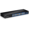 TRENDnet 28-Port Gigabit Web Smart Switch; 24 x Gigabit Ports; 4 x Shared Gigabit Ports (RJ-45/SFP); VLAN; QoS; LACP; IPv6; 56Gbps Switching Capacity; Lifetime Protection; TEG-284WS