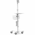 Compulocks Medical Rolling Cart - VESA Compatible White