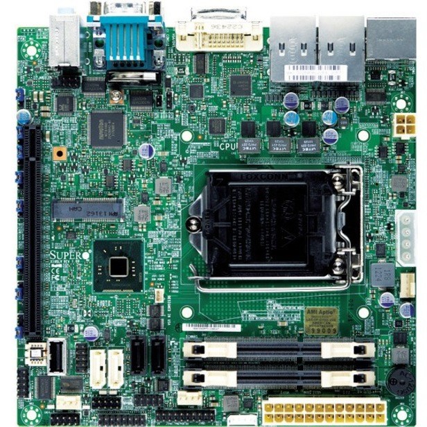 Supermicro X10SLV Desktop Motherboard - Intel H81 Chipset - Socket H3 LGA-1150 - Mini ITX