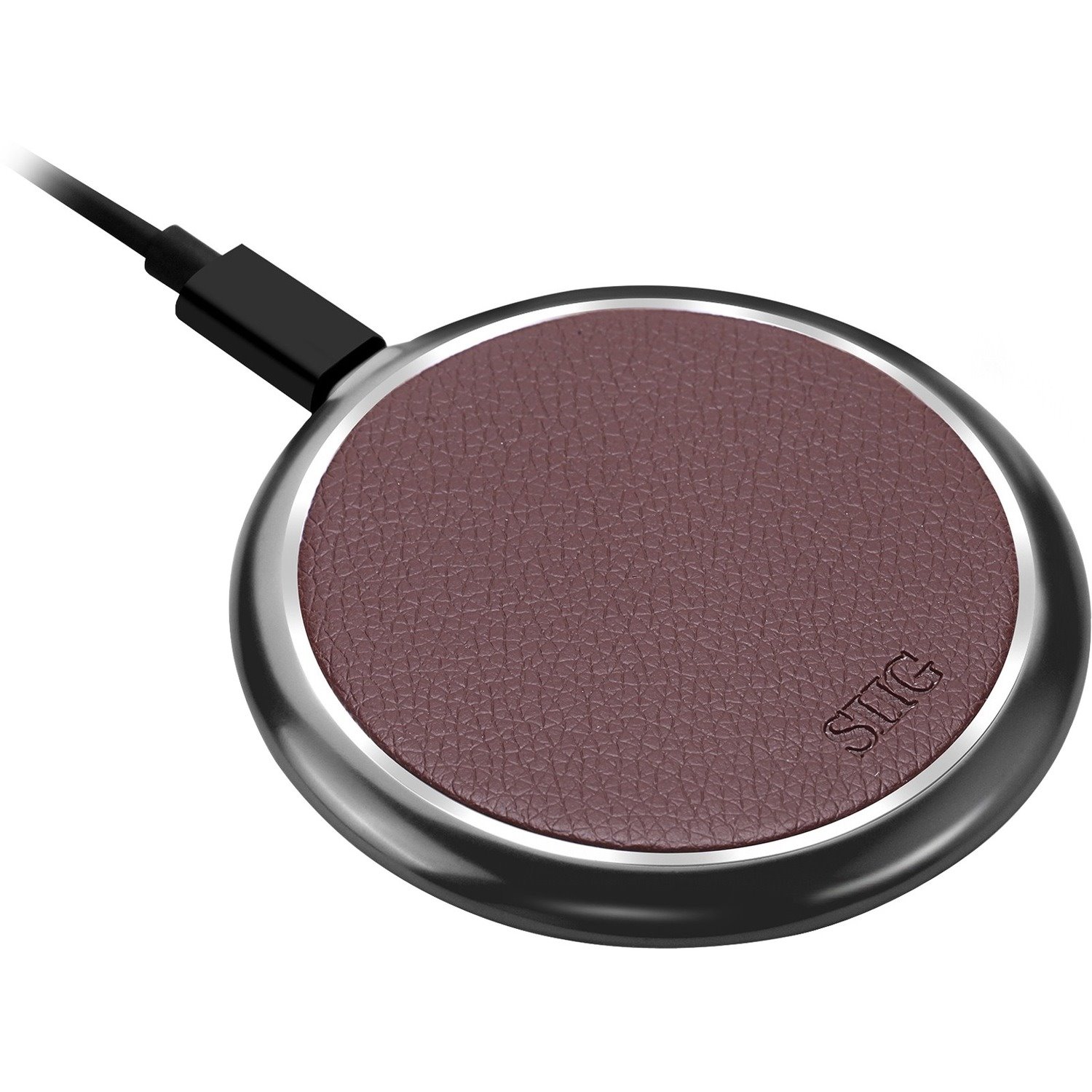 SIIG Premium Wireless Smartphone Charger Pad - Brown