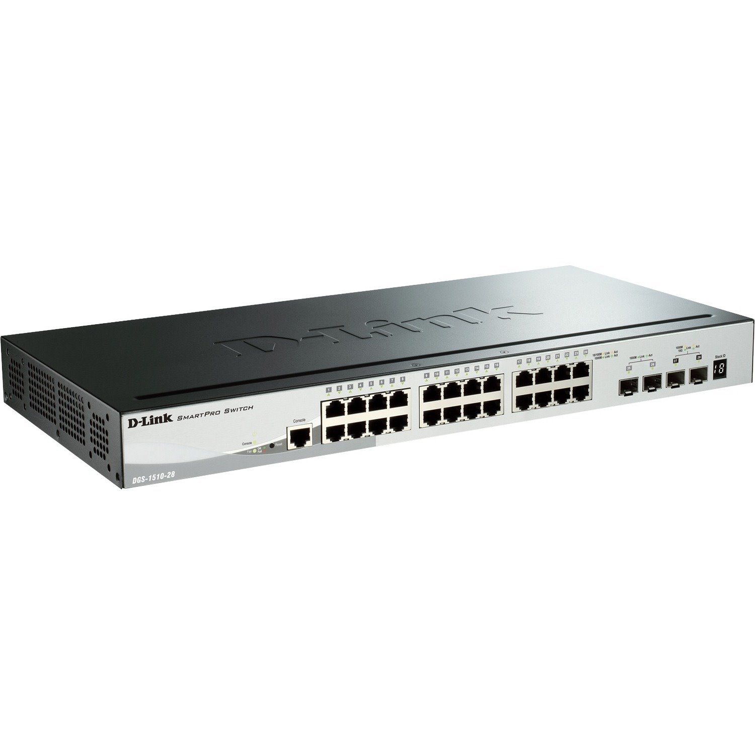 D-Link SmartPro DGS-1510 DGS-1510-28X 28 Ports Manageable Ethernet Switch - 10/100/1000Base-T, 10GBase-X