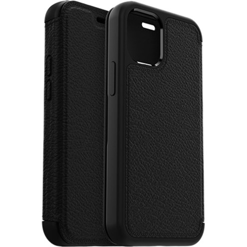 OtterBox Strada Carrying Case (Folio) Apple iPhone 12 mini Smartphone - Shadow Black