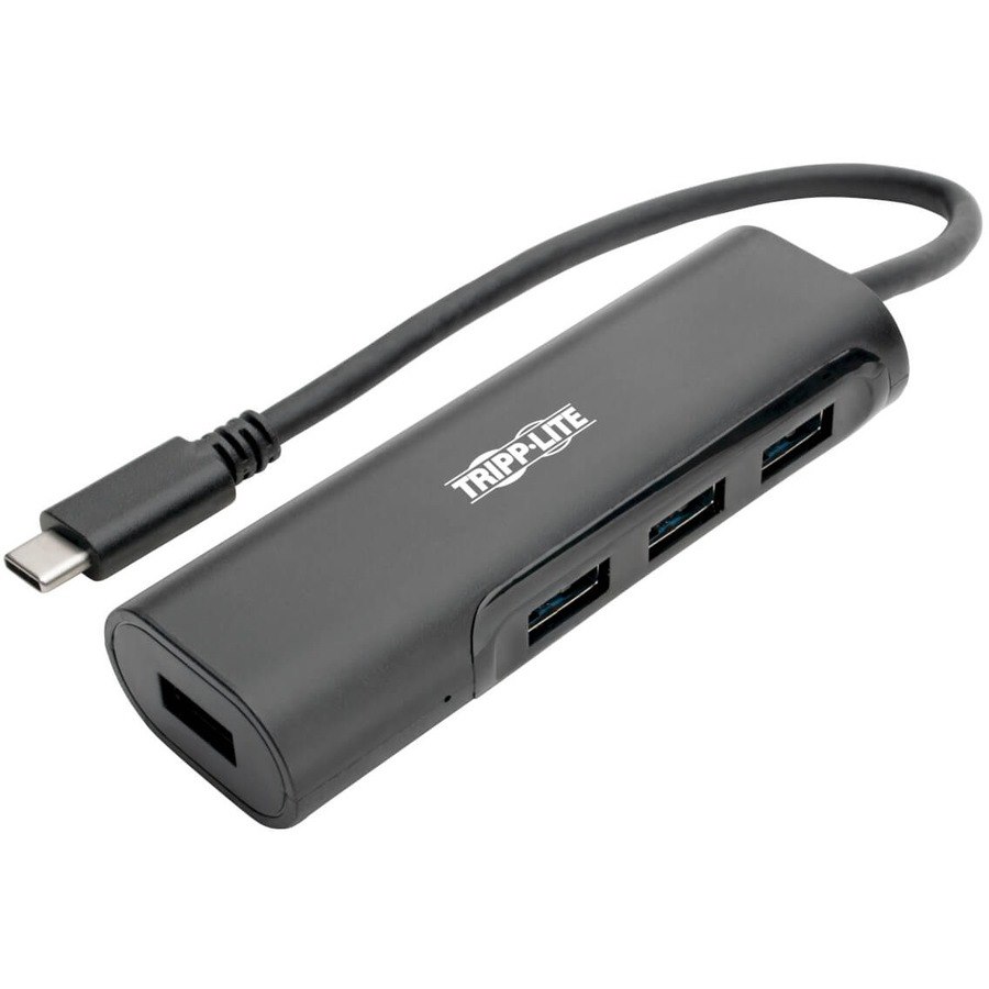 Tripp Lite by Eaton 4-Port USB-C Hub, USB 3.x (5Gbps), 4x USB-A Ports, Black