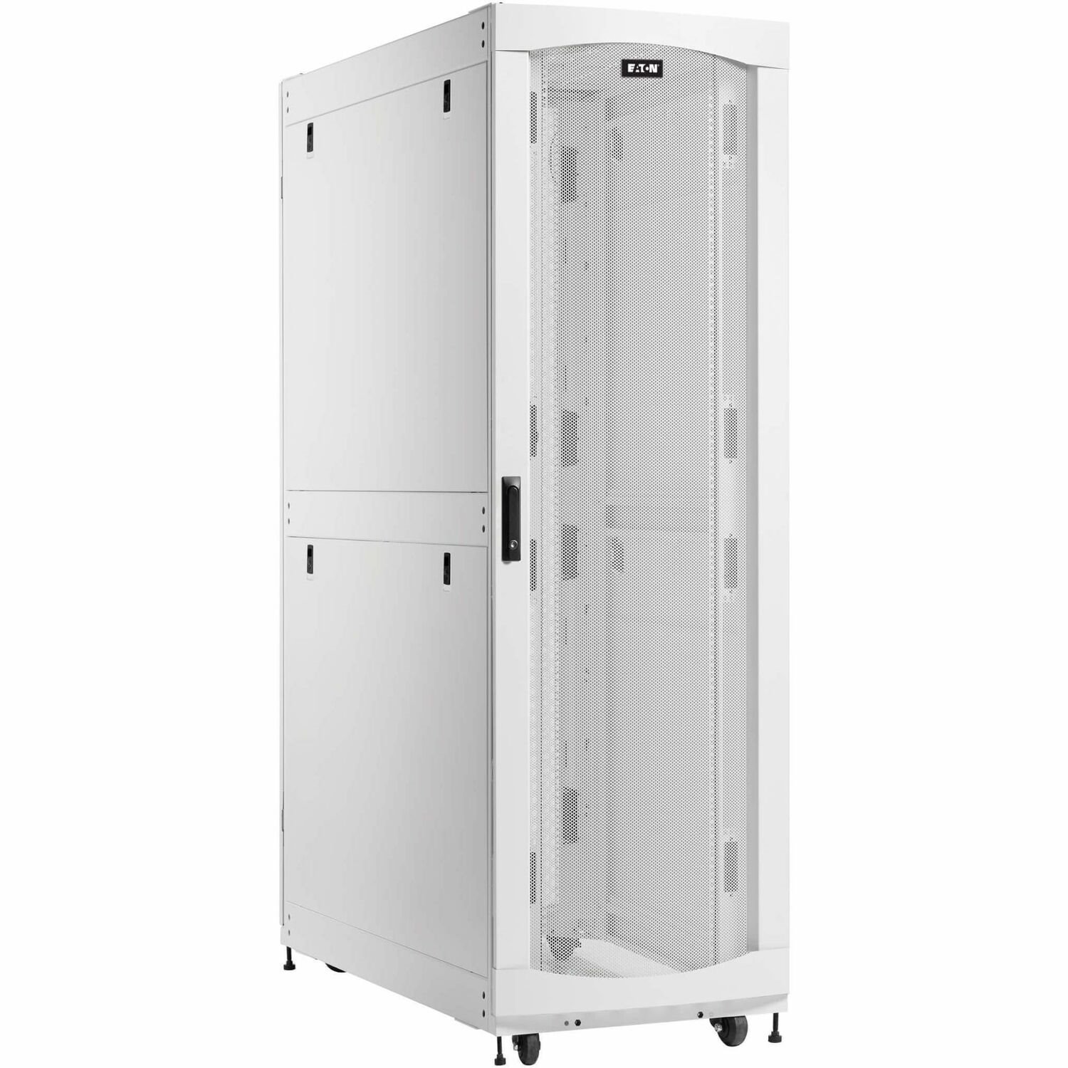 Eaton SmartRack 48U Extra-Deep Standard-Width Heavy-Duty Rack Enclosure Cabinet for AI Servers, White