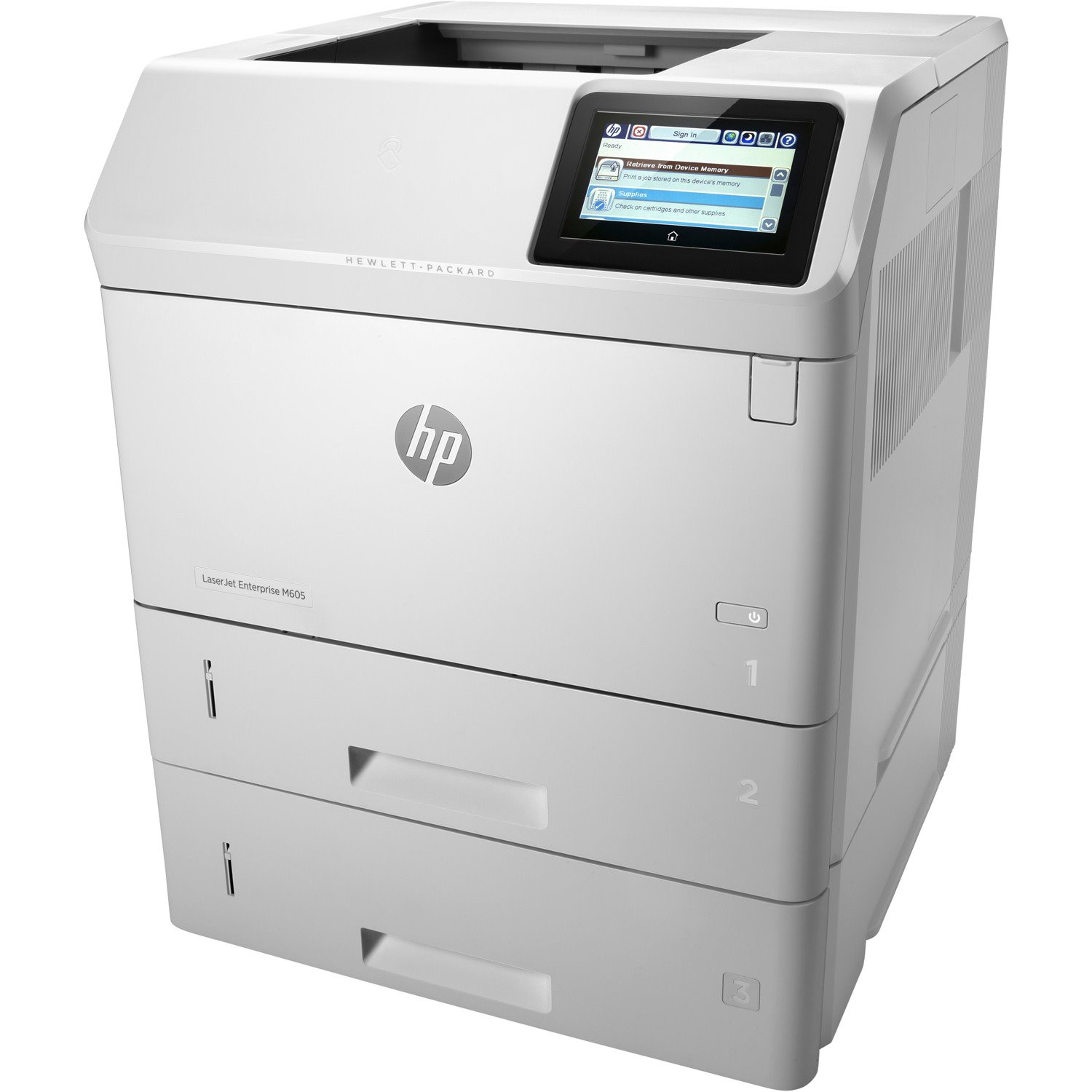 HP LaserJet M605xm Desktop Laser Printer - Colour