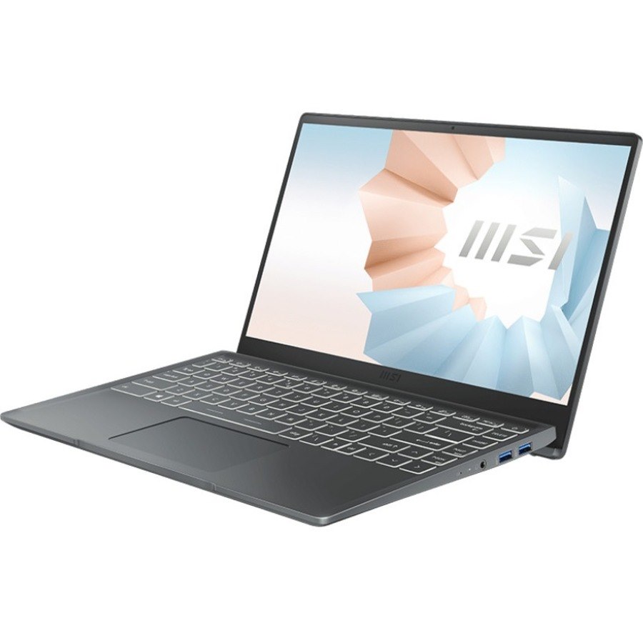 MSI Modern 14 B11S Modern 14 B11MOU-1024 14" Rugged Notebook - Full HD - 1920 x 1080 - Intel Core i5 11th Gen i5-1155G7 2.50 GHz - 8 GB Total RAM - 512 GB SSD - Carbon Gray