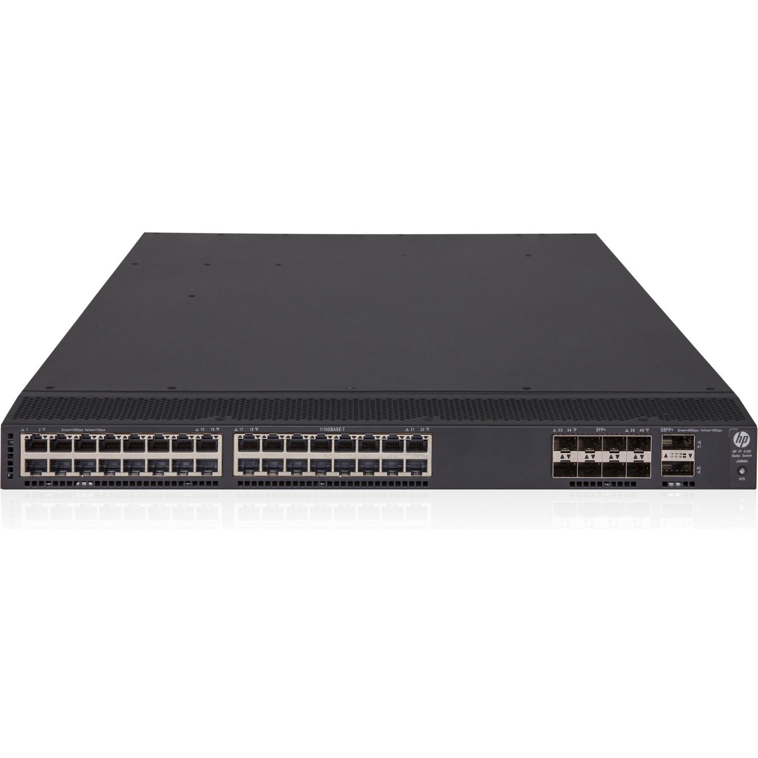 HPE FlexFabric 5700 5700-32XGT-8XG-2QSFP+ 32 Ports Manageable Ethernet Switch