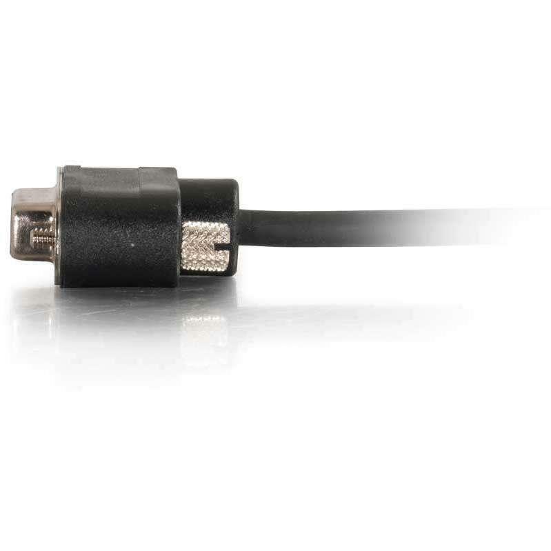 C2G 10ft Serial RS232 DB9 Cable with Low Profile Connectors M/F - In-Wall CMG-Rated