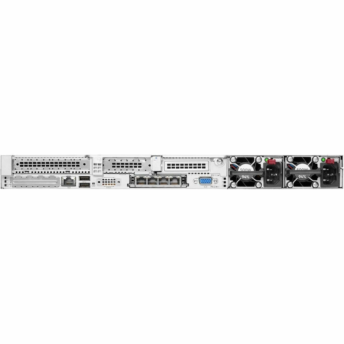 HPE ProLiant DL360 G10 Plus 1U Rack Server - 1 x Intel Xeon Silver 4309Y 2.80 GHz - 64 GB RAM - 4.80 TB HDD - (2 x 2.4TB) HDD Configuration - 24Gb/s SAS, NVMe Controller