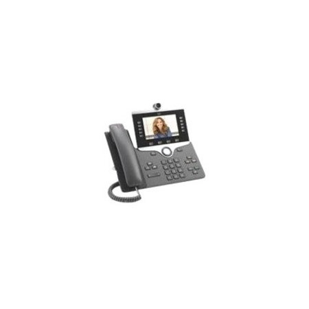 Cisco 8865 IP Phone - Refurbished - Corded/Cordless - Corded/Cordless - Wi-Fi, Bluetooth - Desktop, Wall Mountable - Charcoal