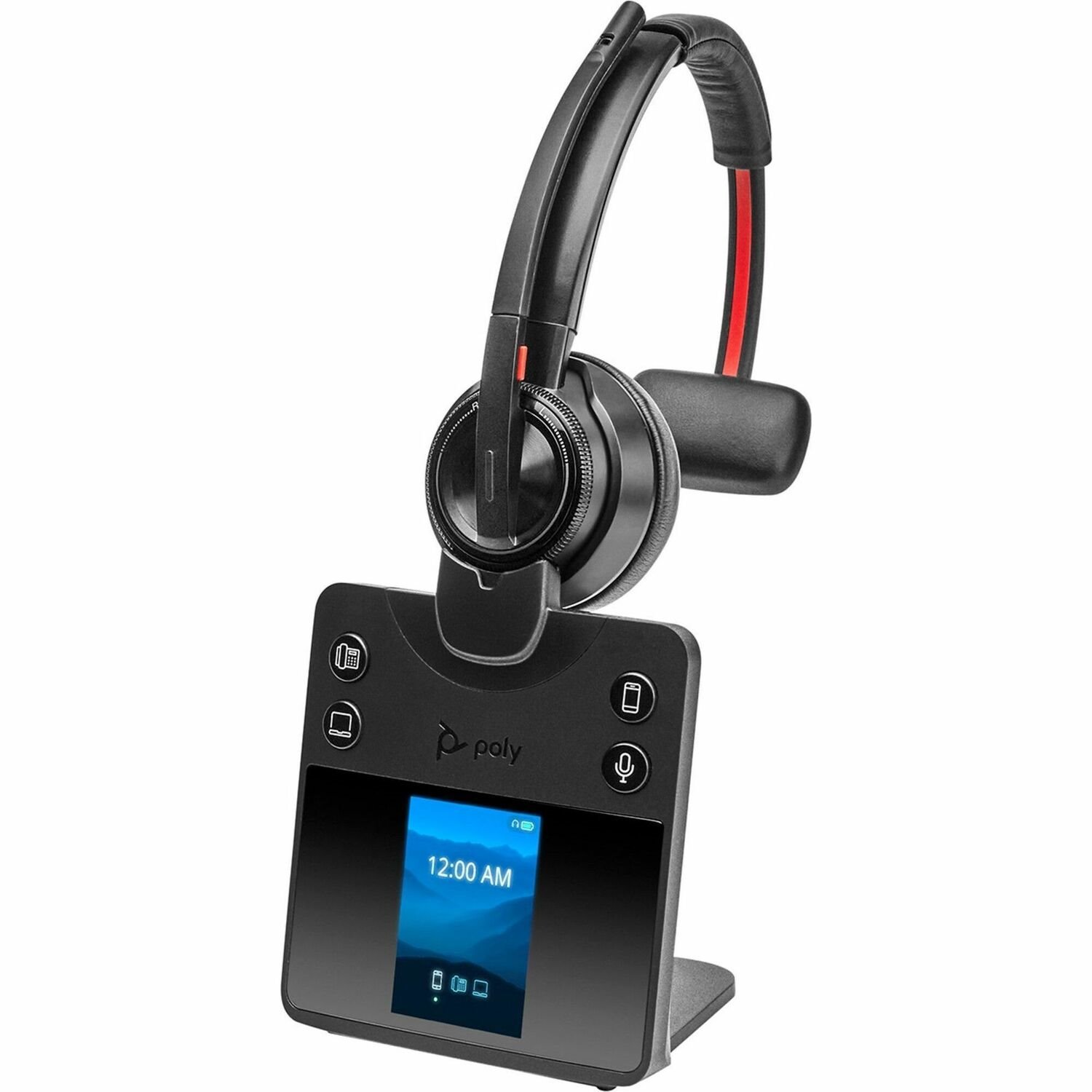 Poly Savi 8400 Office 8410 Wireless On-ear, Over-the-head Mono Headset - Black