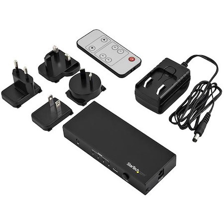 StarTech.com 4 Port HDMI Switch - 4K 60Hz - Supports HDCP - IR - HDMI Selector - HDMI Multiport Video Switcher - HDMI Switcher