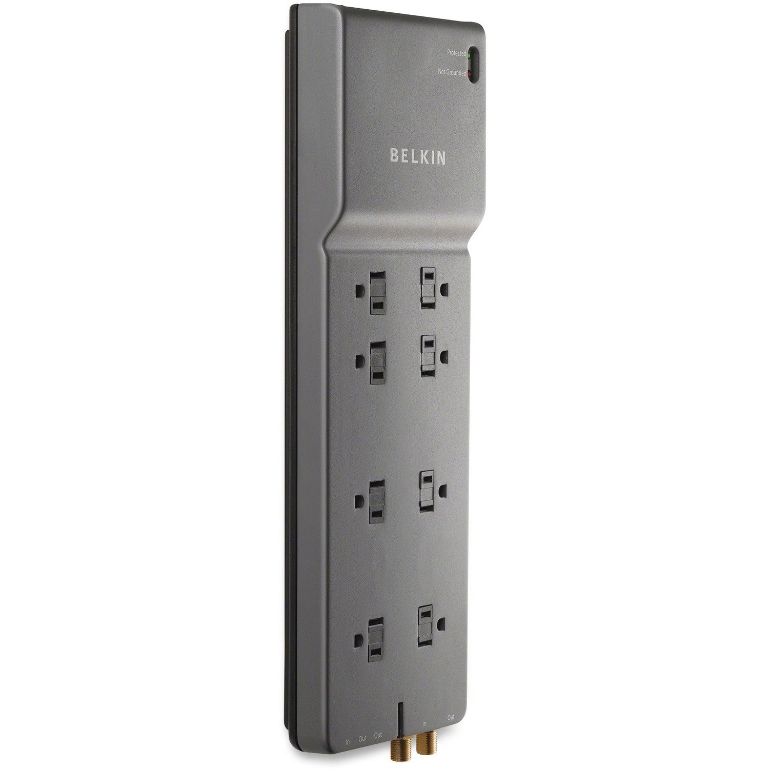 Belkin Home/Office BE108230-12 8-Outlets Surge Suppressor - 12ft input cord