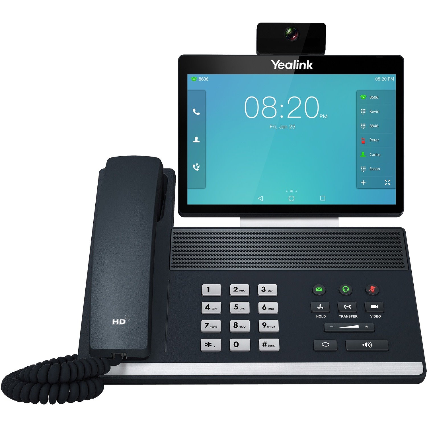 Yealink VP59 IP Phone - Corded/Cordless - Corded/Cordless - Bluetooth, Wi-Fi - Tabletop, Wall Mountable - Classic Gray