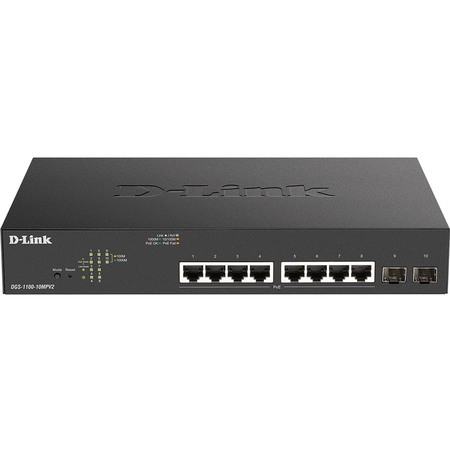 D-Link DGS-1100 DGS-1100-10MPV2 8 Ports Manageable Ethernet Switch