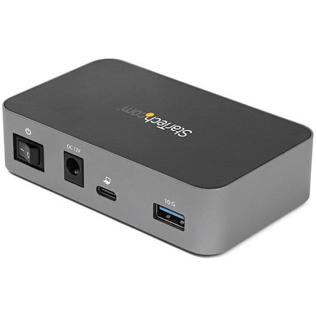 StarTech.com 4-Port USB C Hub - USB 3.2 Gen 2 (10 Gbps) - 3x USB-A & 1x USB-C - Powered - Universal Adapter Included