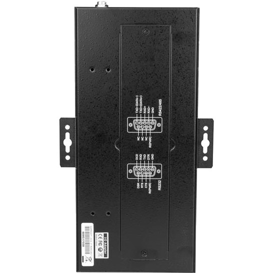 StarTech.com USB to RS232/RS485/RS422 8 Port Serial Hub Adapter - Industrial Metal USB 2.0 to DB9 Serial Converter - Din Rail Mountable