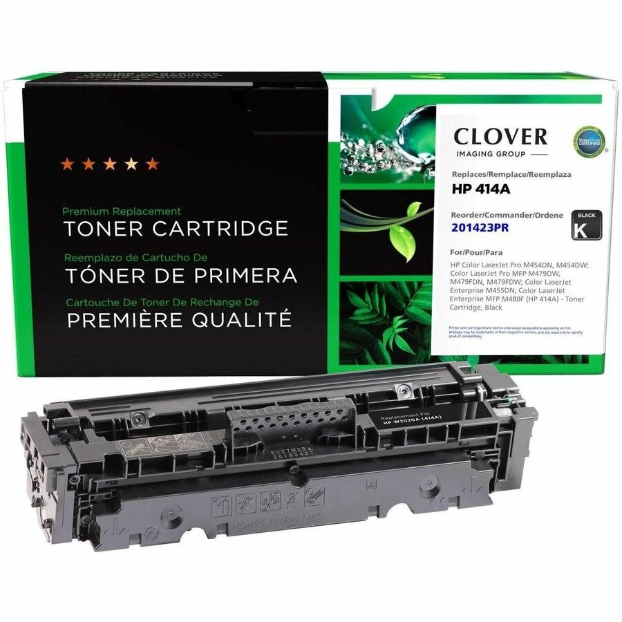 Clover Imaging Remanufactured Black Toner Cartridge (Reused OEM Chip) for HP 414A (W2020A)