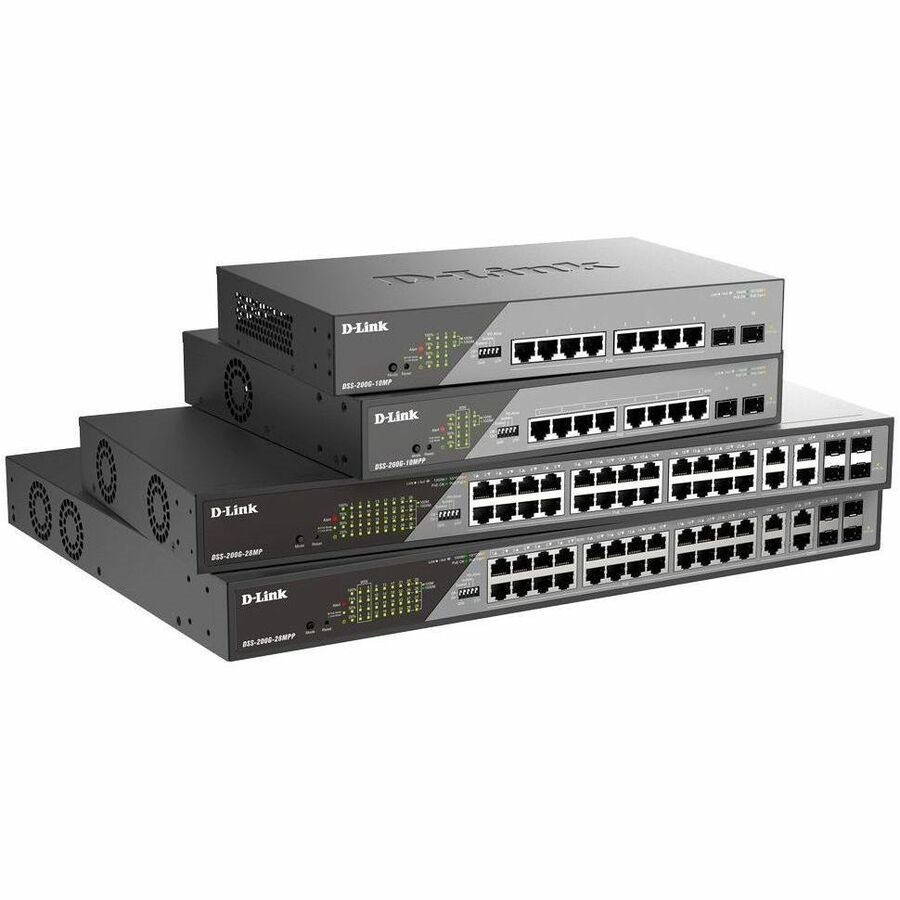 D-Link DSS-200G 28 Ports Ethernet Switch - Gigabit Ethernet - 10/100/1000Base-T, 1000Base-X