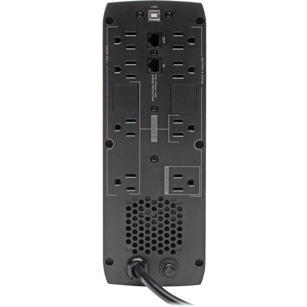 Tripp Lite by Eaton Line-Interactive UPS with USB and 8 Outlets - 120V, 1000VA, 600W, 50/60 Hz, AVR, ECO Series - Battery Backup