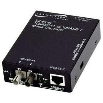 Transition Networks E-TBT-FRL-05(L) 10BASE-T to 10BASE-FL Ethernet Media Converter