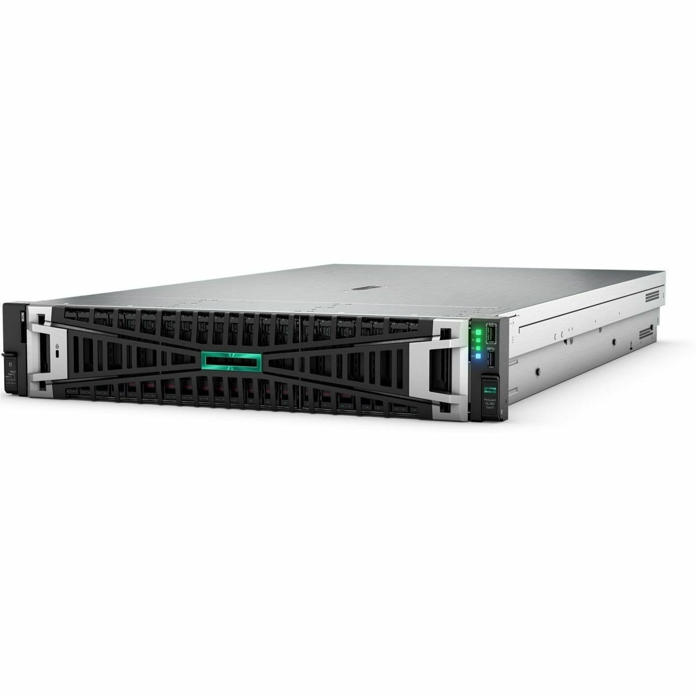 HPE ProLiant DL380 G11 2U Rack Server - 1 x Intel Xeon Silver 4510 2.40 GHz - 64 GB RAM - 16 TB HDD - (2 x 8TB) HDD Configuration - Serial ATA, Serial Attached SCSI (SAS) Controller