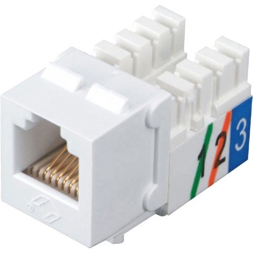 Black Box Telephone Jack - RJ11, USOC, White, 25-Pack