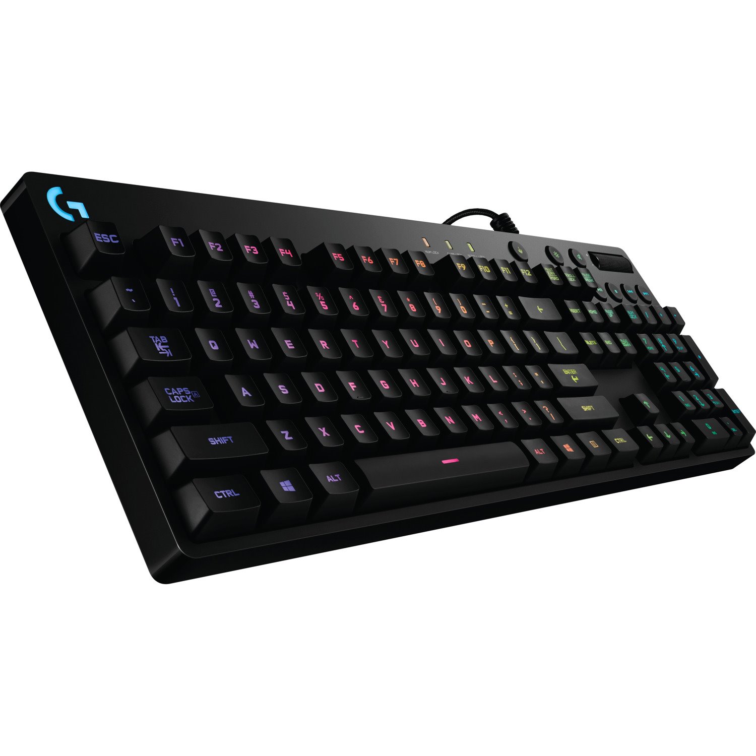 Logitech Orion Spectrum G810 Keyboard - Cable Connectivity - QWERTY Layout