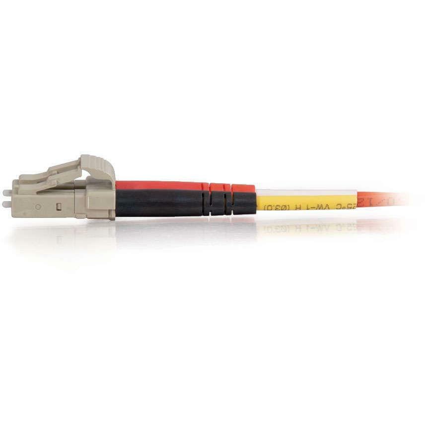 C2G 2m LC-LC 50/125 OM2 Duplex Multimode PVC Fiber Optic Cable - Red