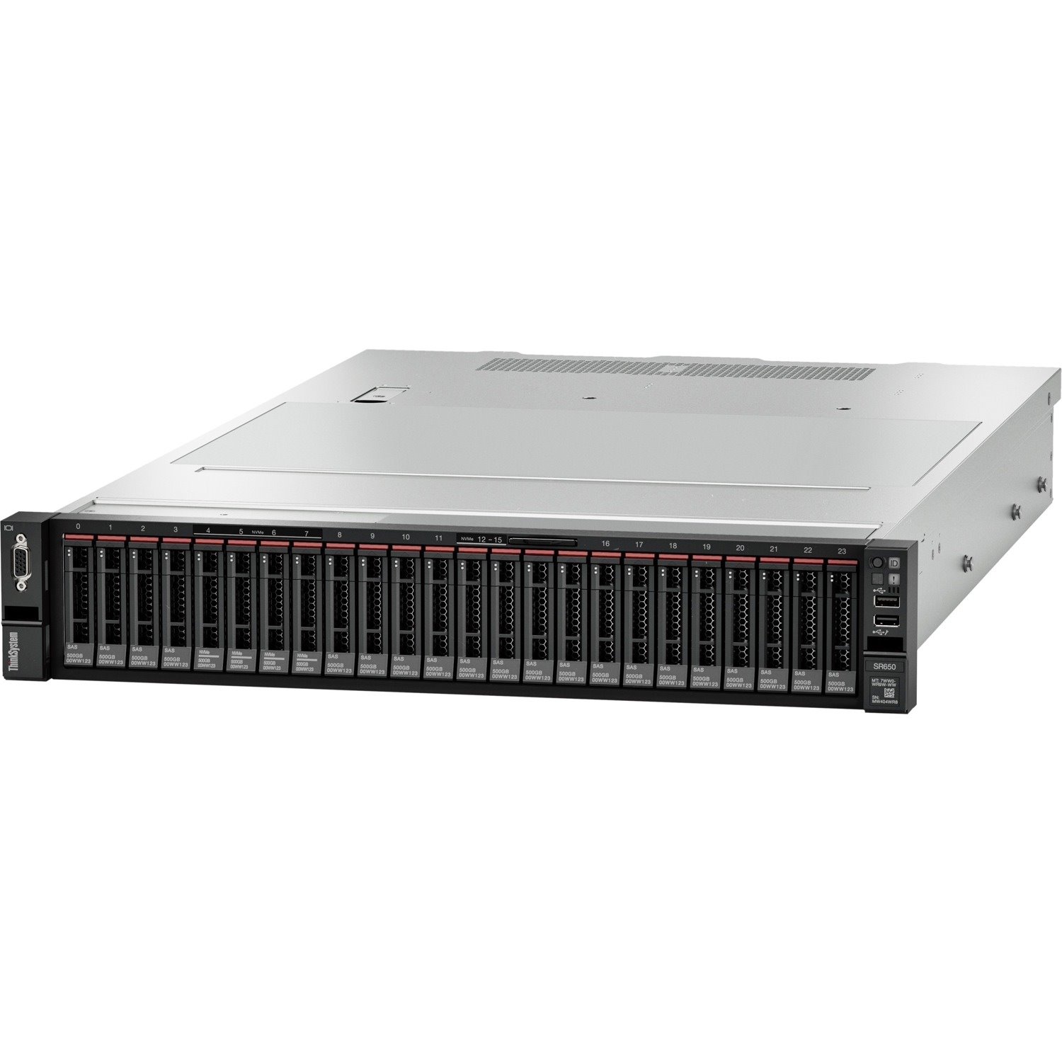 Lenovo ThinkSystem SR650 7X06A0PSEA 2U Rack Server - 1 x Intel Xeon Silver 4210R 2.40 GHz - 32 GB RAM - 12Gb/s SAS Controller