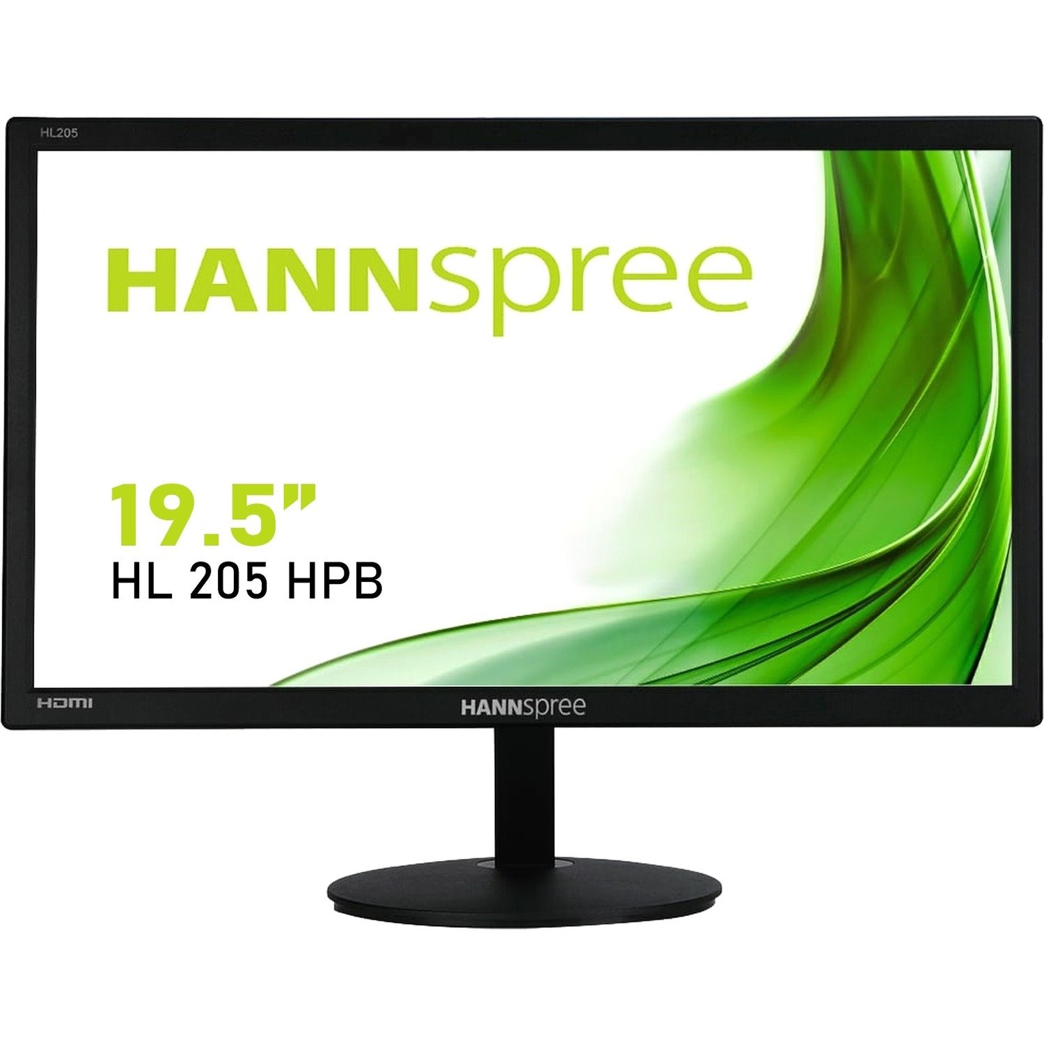 Hannspree HL205HPB 20" Class HD+ LCD Monitor - 16:9 - Black