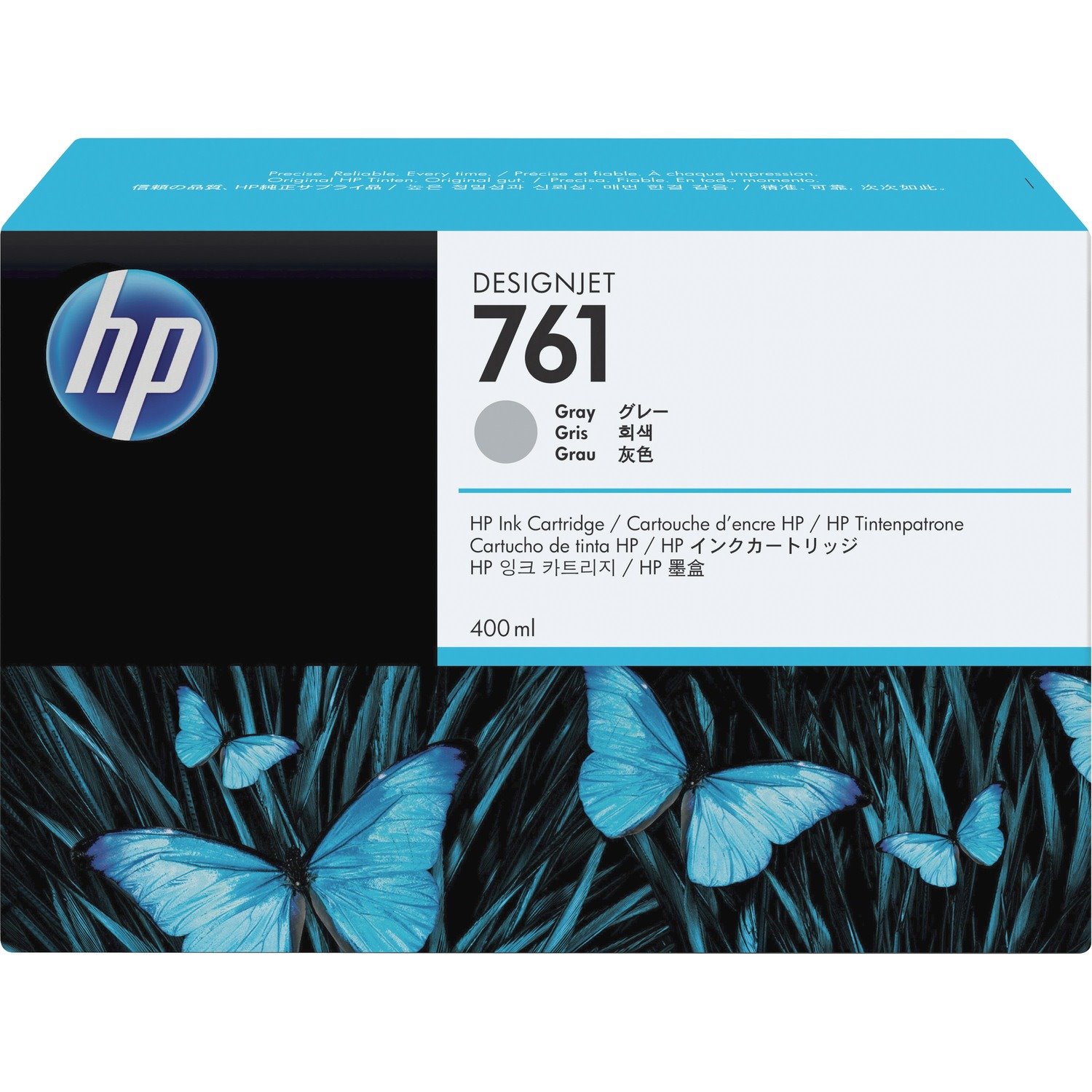 HP 761 Original Inkjet Ink Cartridge - Grey - 1 Each