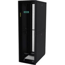 HPE Enterprise 42U Rack Cabinet for LAN Switch, Patch Panel1200 mm Rack Depth - Black, Silver - TAA Compliant