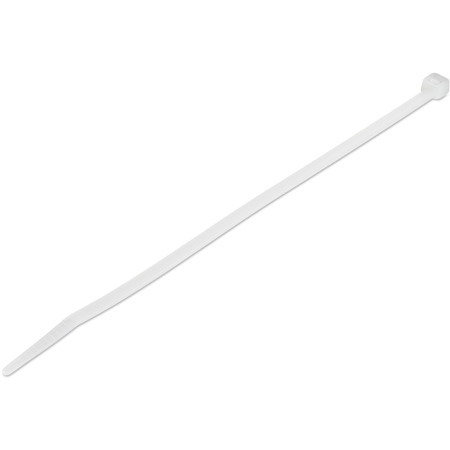 StarTech.com 100 Pack 8" Cable Ties - White Large Nylon/Plastic Zip Ties Adjustable Network Cable Wraps UL TAA