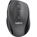 Logitech Marathon M705 Mouse - Radio Frequency - USB - Optical - 7 Button(s) - Charcoal