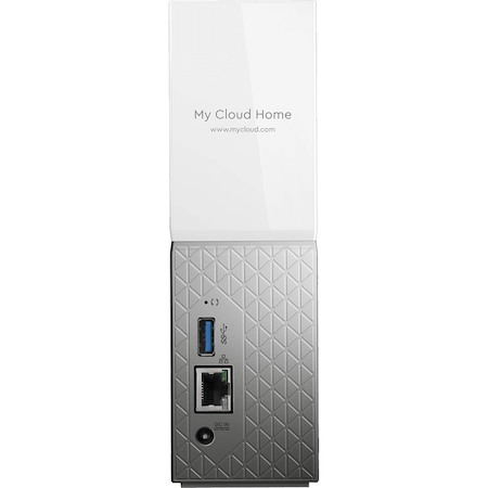WD My Cloud Home WDBVXC0040HWT-SESN 1 x Total Bays NAS Storage System - 4 TB HDD - Realtek RTD1295 Quad-core (4 Core) 1.40 GHz - 1 GB RAM - DDR3L SDRAM