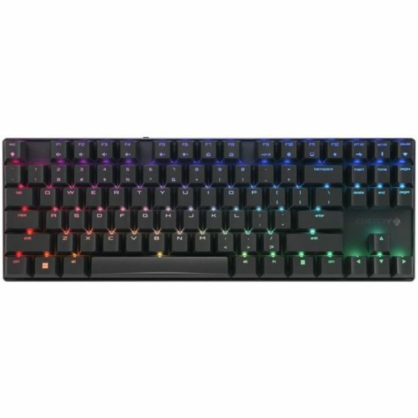 CHERRY MX 3.0S Wired RGB Keyboard, MX RED SWITCH, For Office And Gaming, Black