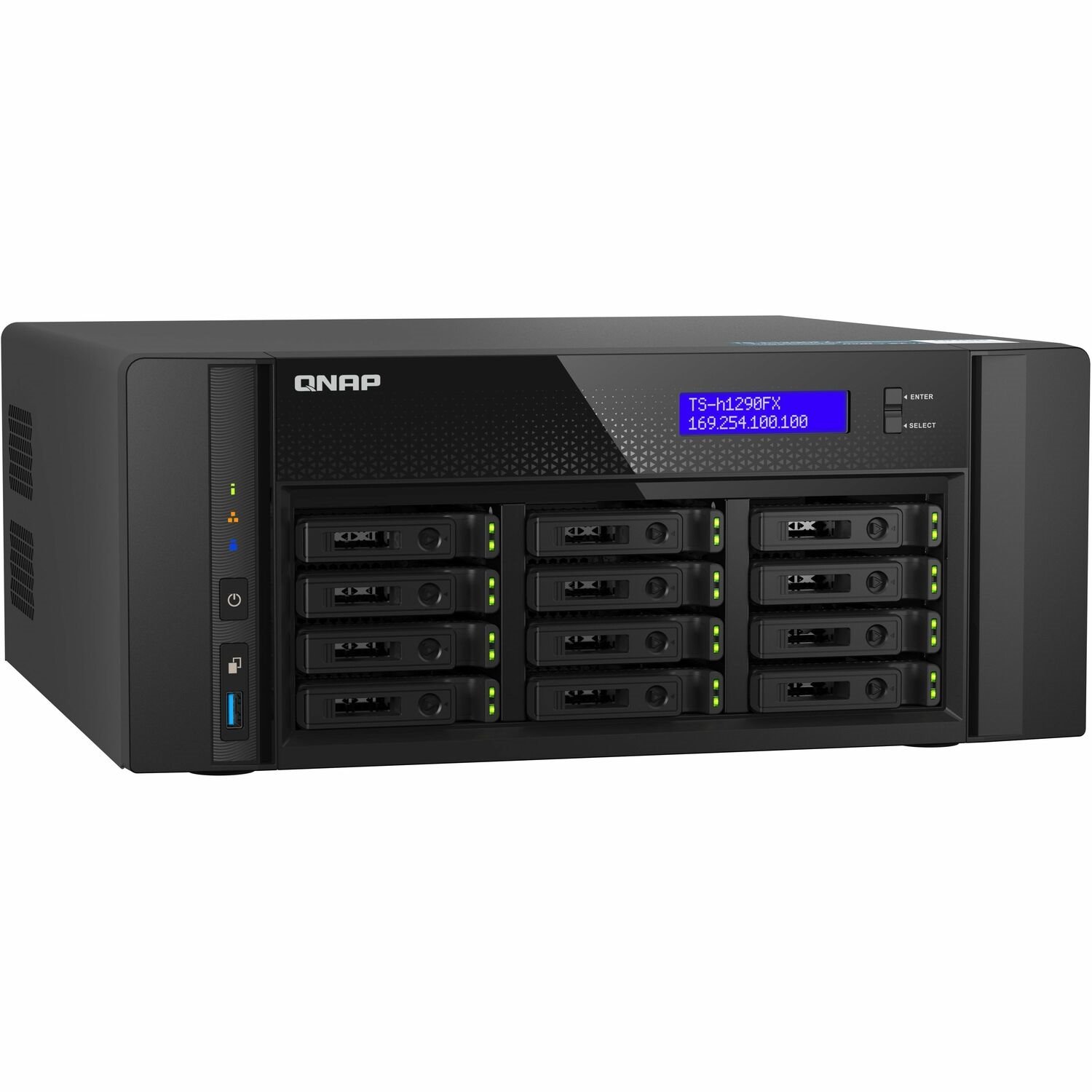 QNAP TS-H1290FX-7232P-64G SAN/NAS Storage System