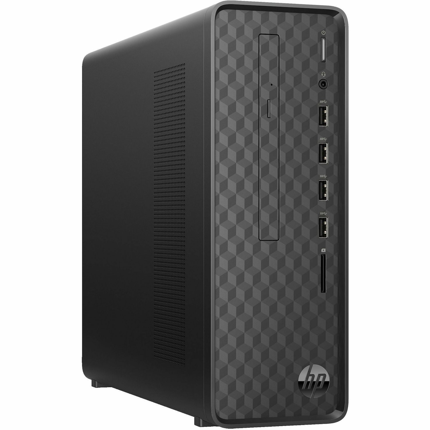 HP Slimline S01-aF2000i S01-aF2011 Desktop Computer - Intel Celeron J4025 - 8 GB - 256 GB SSD - Mini-tower - Dark Black