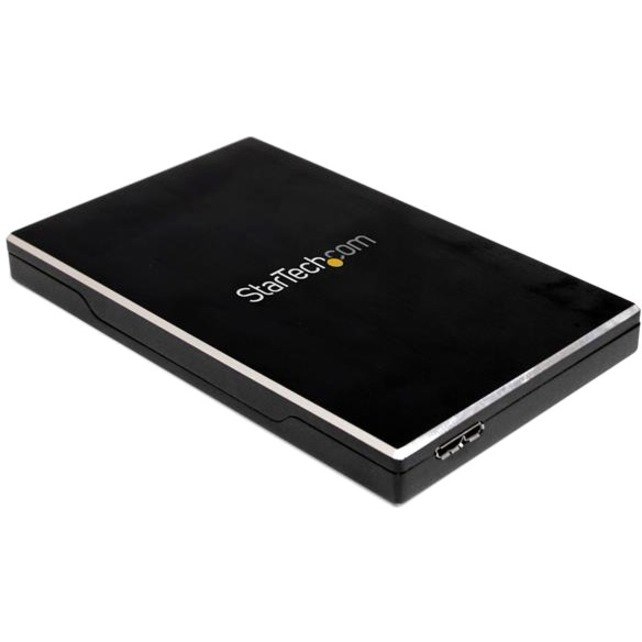 StarTech.com Drive Enclosure SATA/600 - USB 3.0 Host Interface External - Black - TAA Compliant