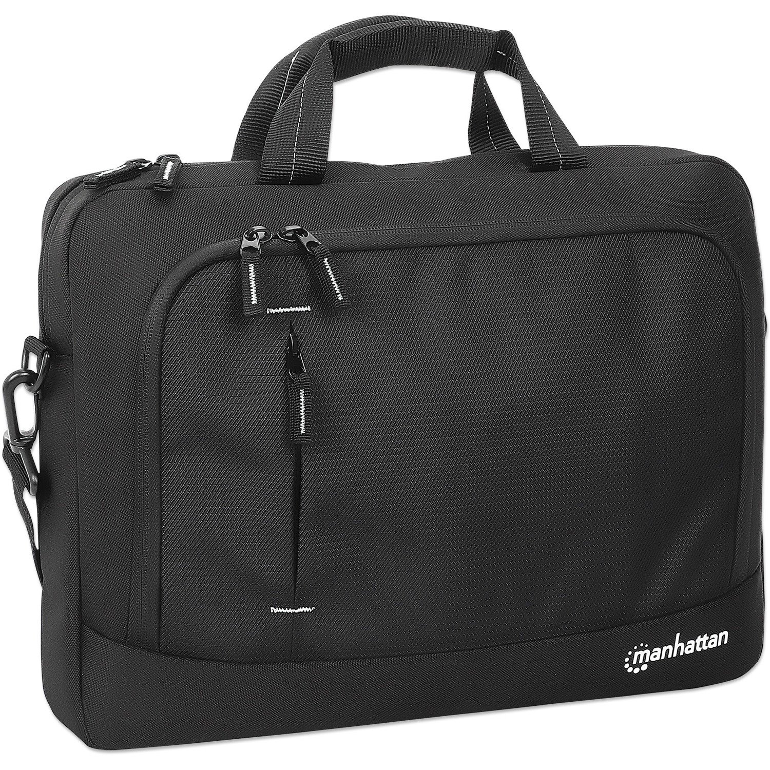 Manhattan Helsinki Carrying Case (Briefcase) for 35.8 cm (14.1") Notebook, Ultrabook - Black