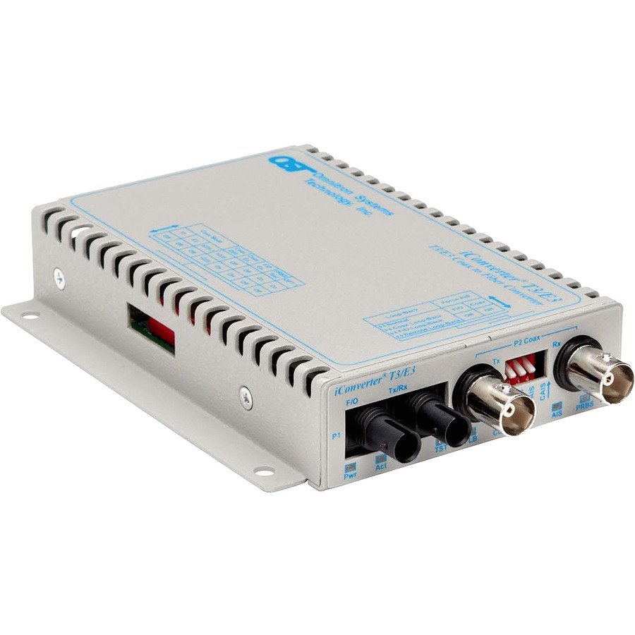 iConverter T3/E3 Fiber Media Converter Coaxial ST Single-Mode 30km