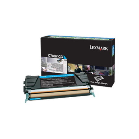 Lexmark Original High Yield Laser Toner Cartridge - Cyan - 1 Each