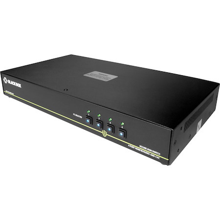 Black Box Secure NIAP 3.0 KVM Switch - Single-Head, HDMI, CAC, 4K, 4-Port