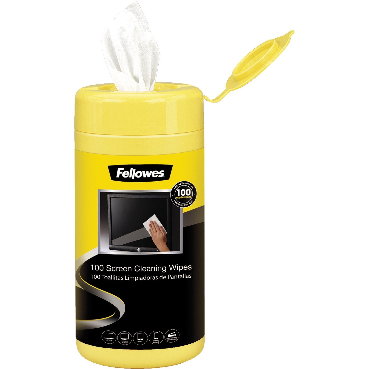 Fellowes 99703 Cleaning Wipe for Display Screen, Scanner, Copier