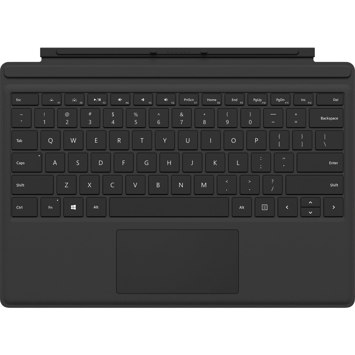 Microsoft Type Cover Keyboard/Cover Case Microsoft Surface Pro 3, Surface Pro 4, Surface Pro (5th Gen), Surface Pro 6, Surface Pro 7, Surface Pro Tablet - Black