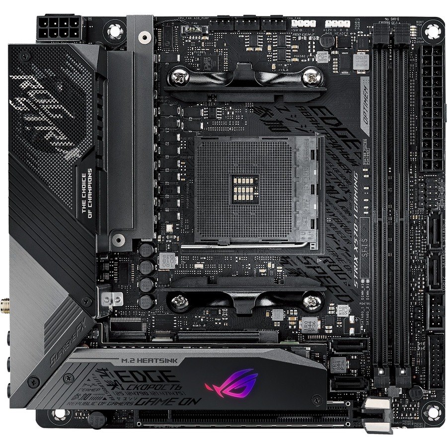 Asus ROG Strix Strix X570-I Gaming Desktop Motherboard - AMD X570 Chipset - Socket AM4 - Mini ITX