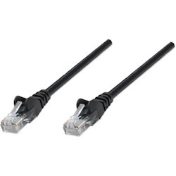 Intellinet Network Solutions Cat5e UTP Network Patch Cable, 1 ft (0.3 m), Black
